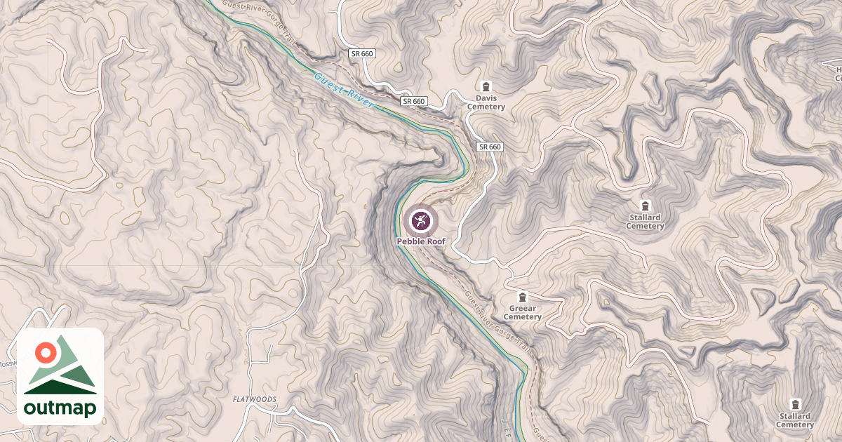 Map of Pebble Roof