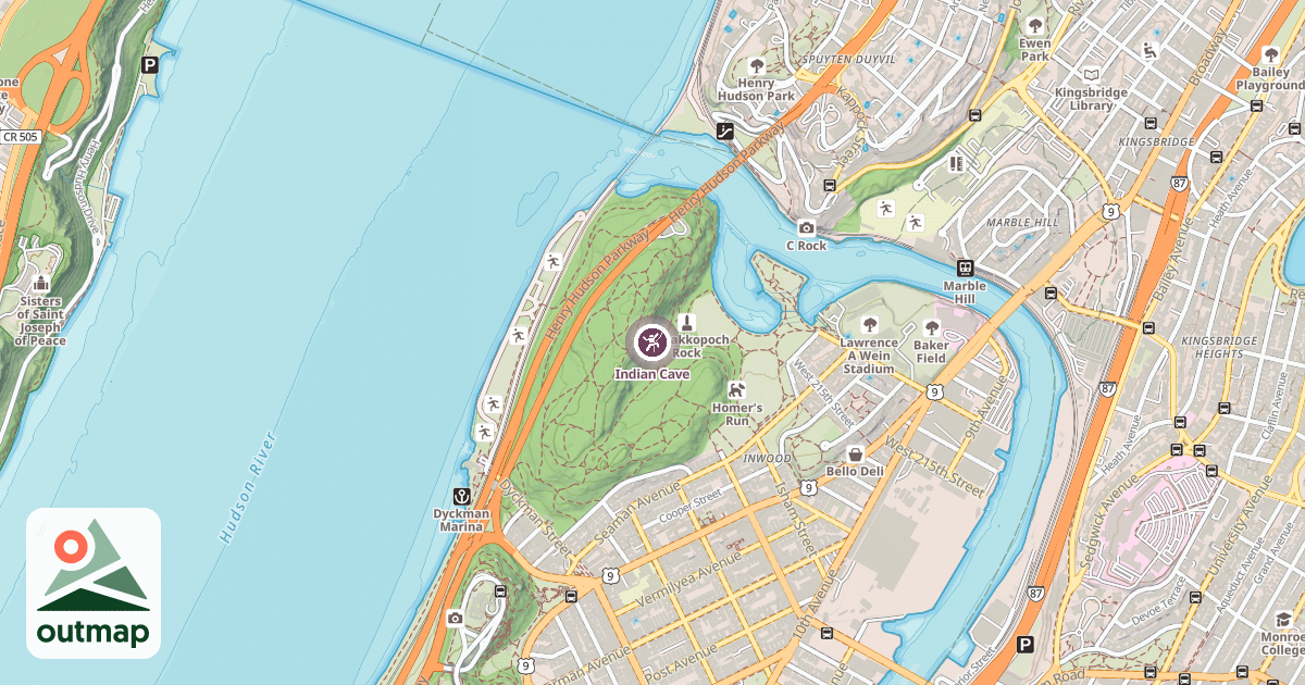Map of Indian Cave