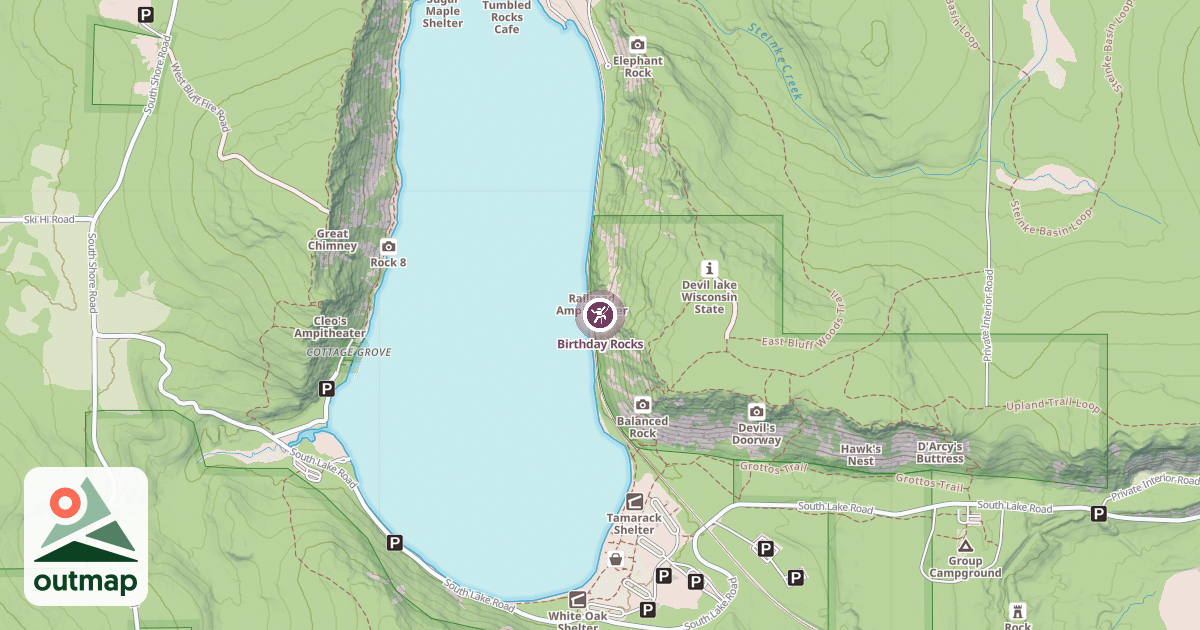 Map of Birthday Rocks