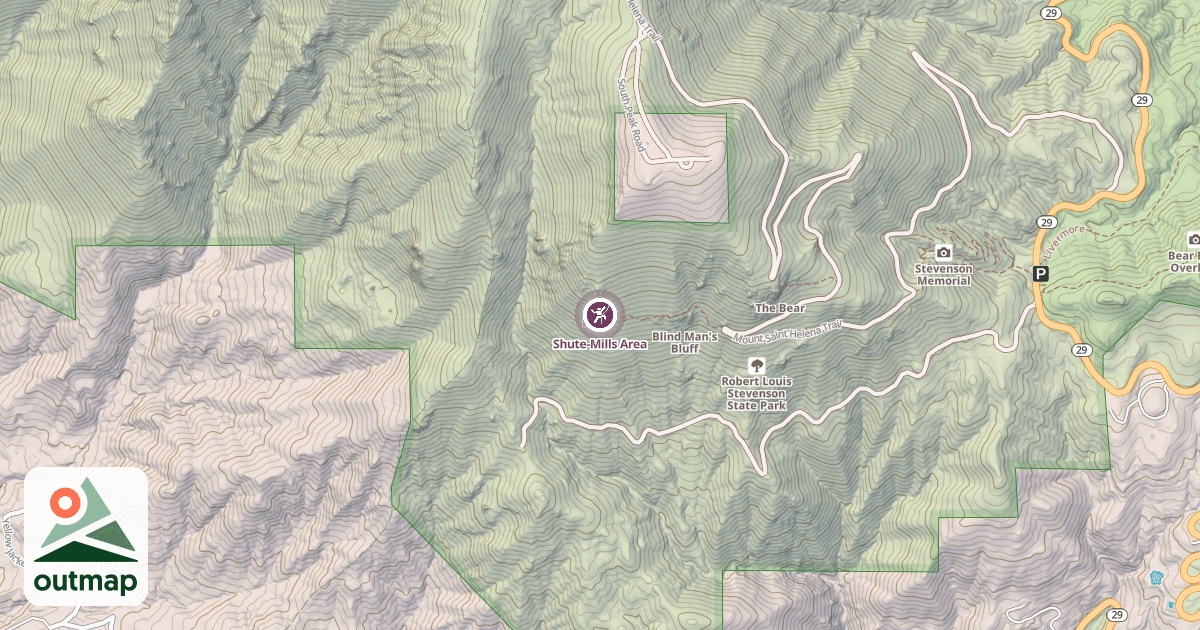 Map of Shute-Mills Area