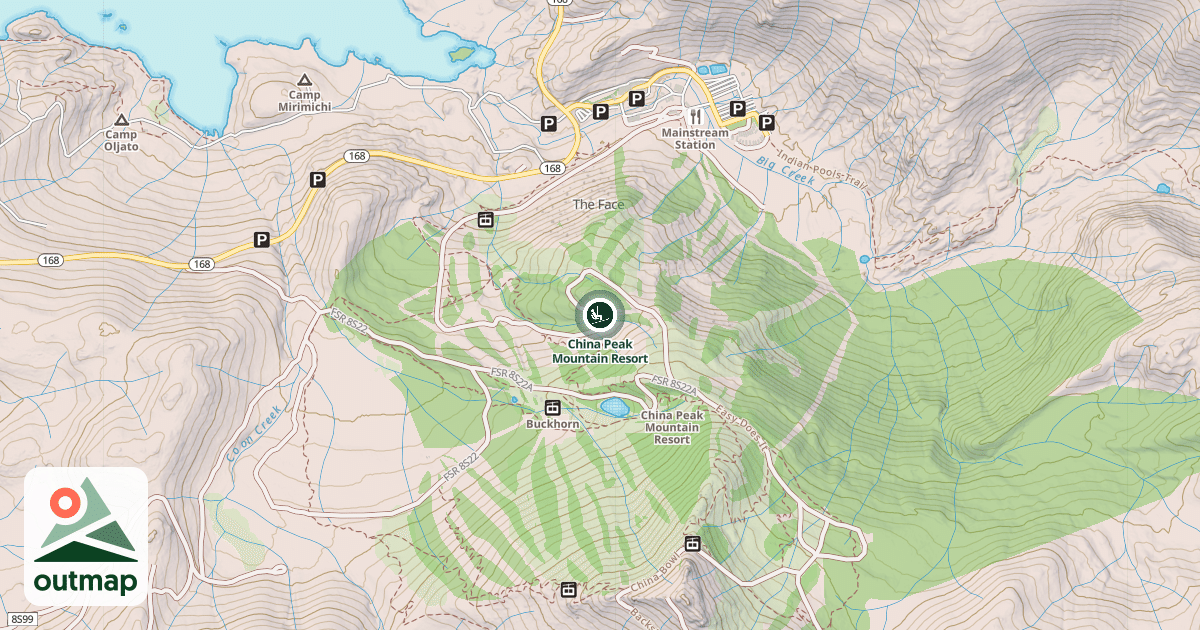 Map of China Peak Mountain Resort