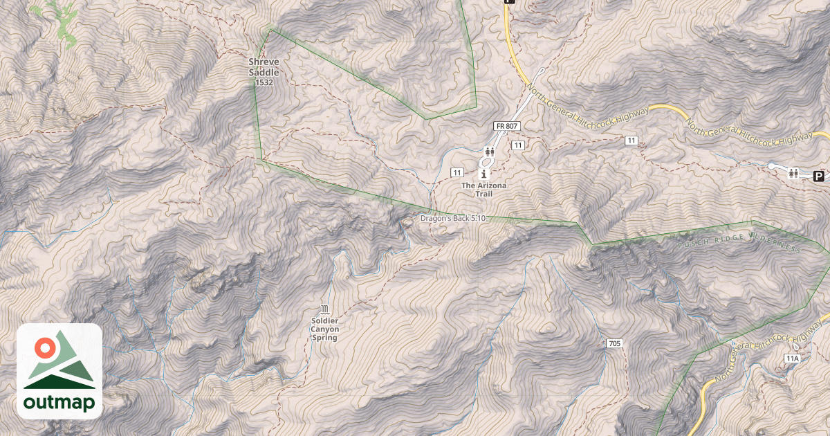Map of Dragon's Back