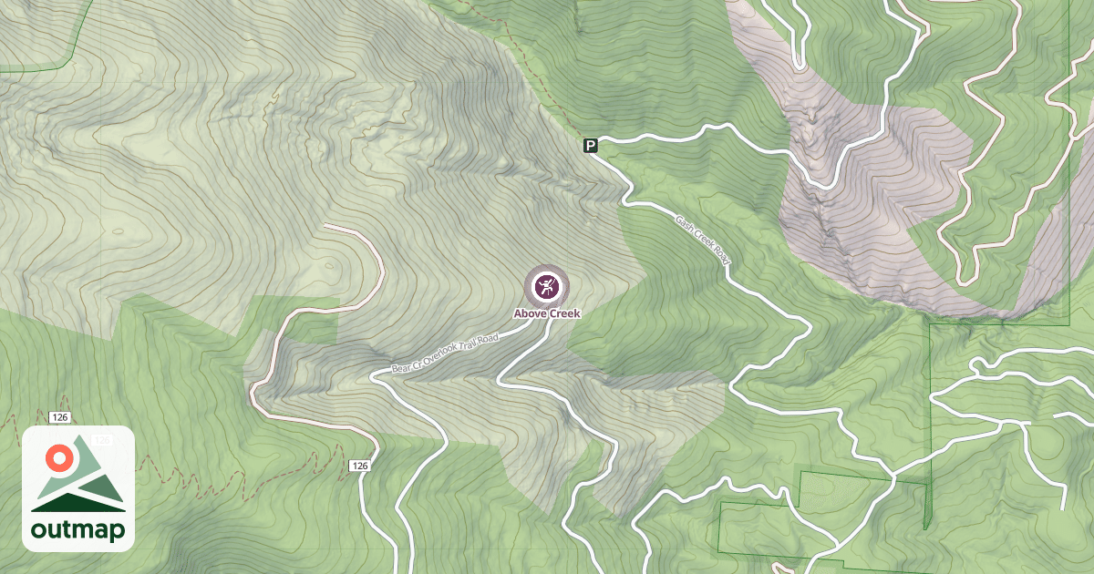 Map of Above Creek