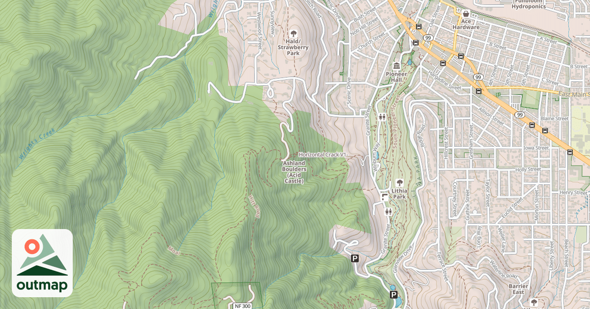 Map of Horizontal Crack