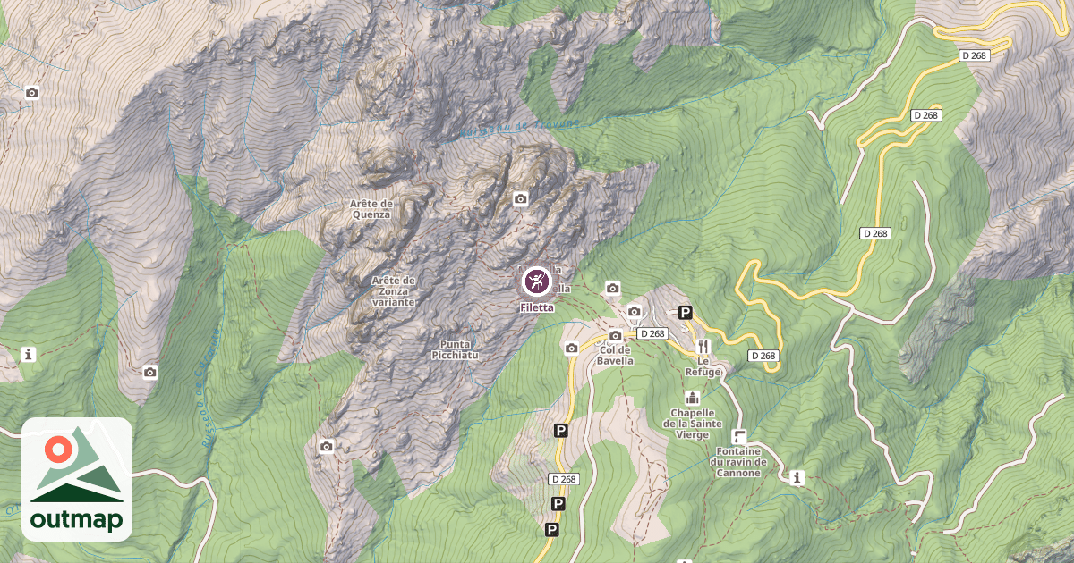 Map of Filetta