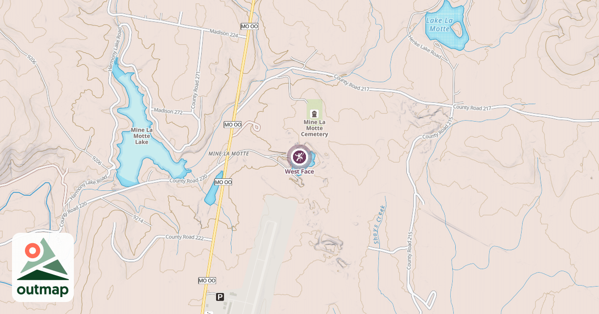 Map of West Face