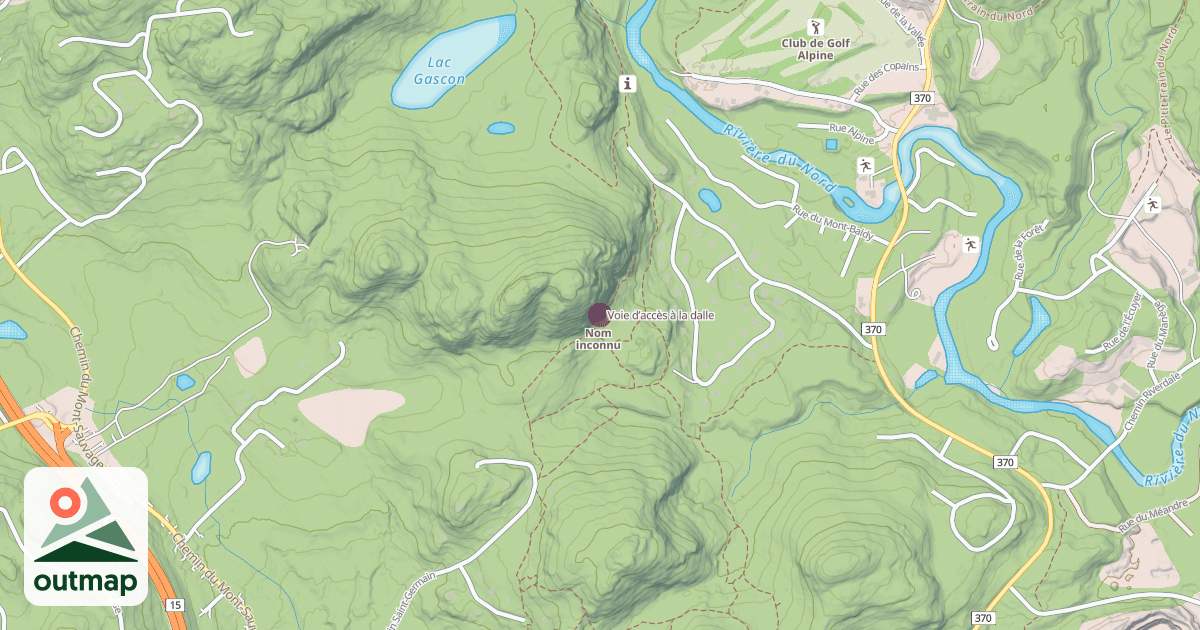 Map of Voie d’accès à la dalle