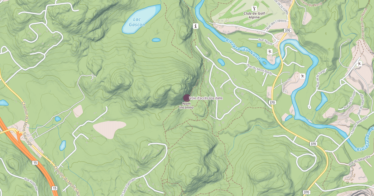 Map preview of Voie d’accès à la dalle