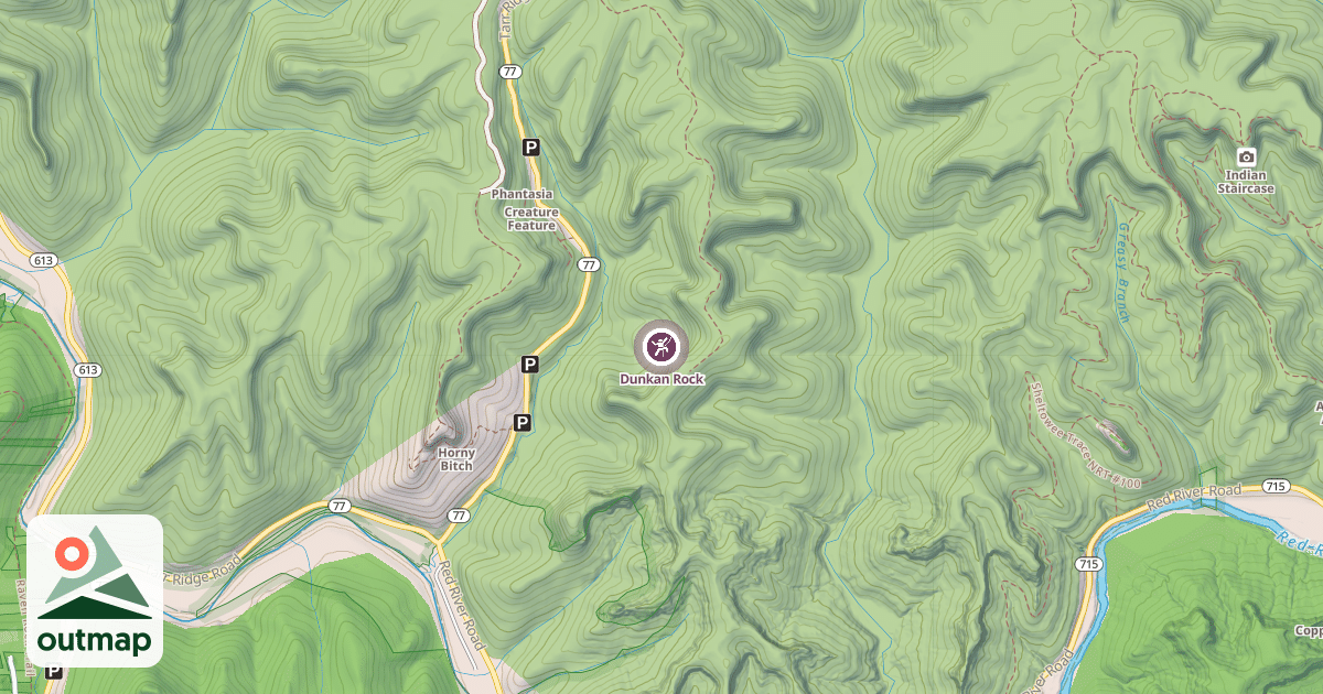Map of Dunkan Rock