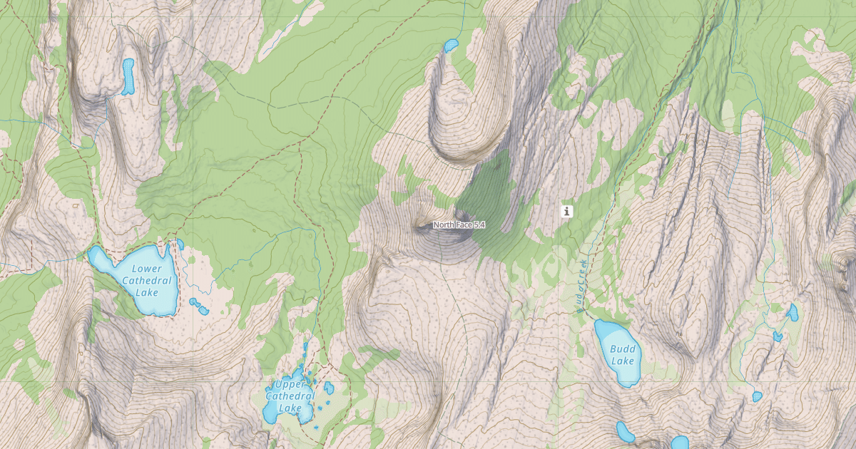 Map preview of North Face