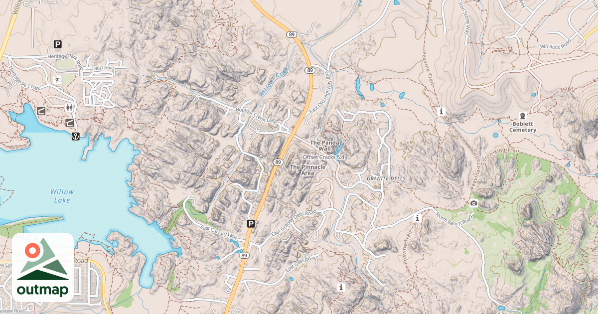 Map of Offset Cracks