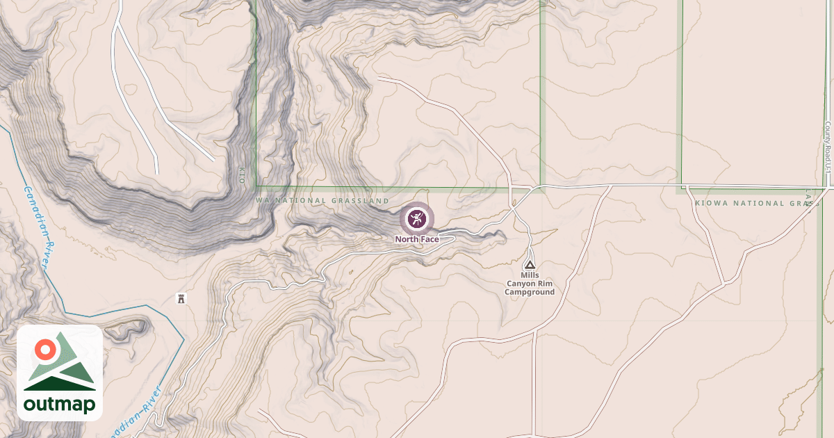 Map of North Face