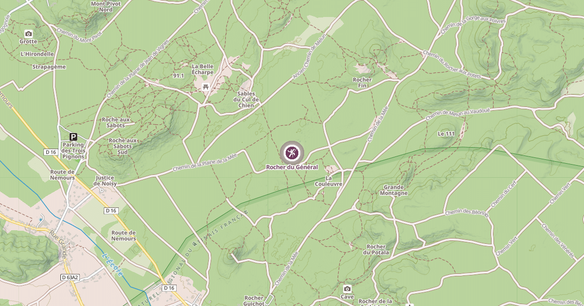 Map preview of Rocher du Général