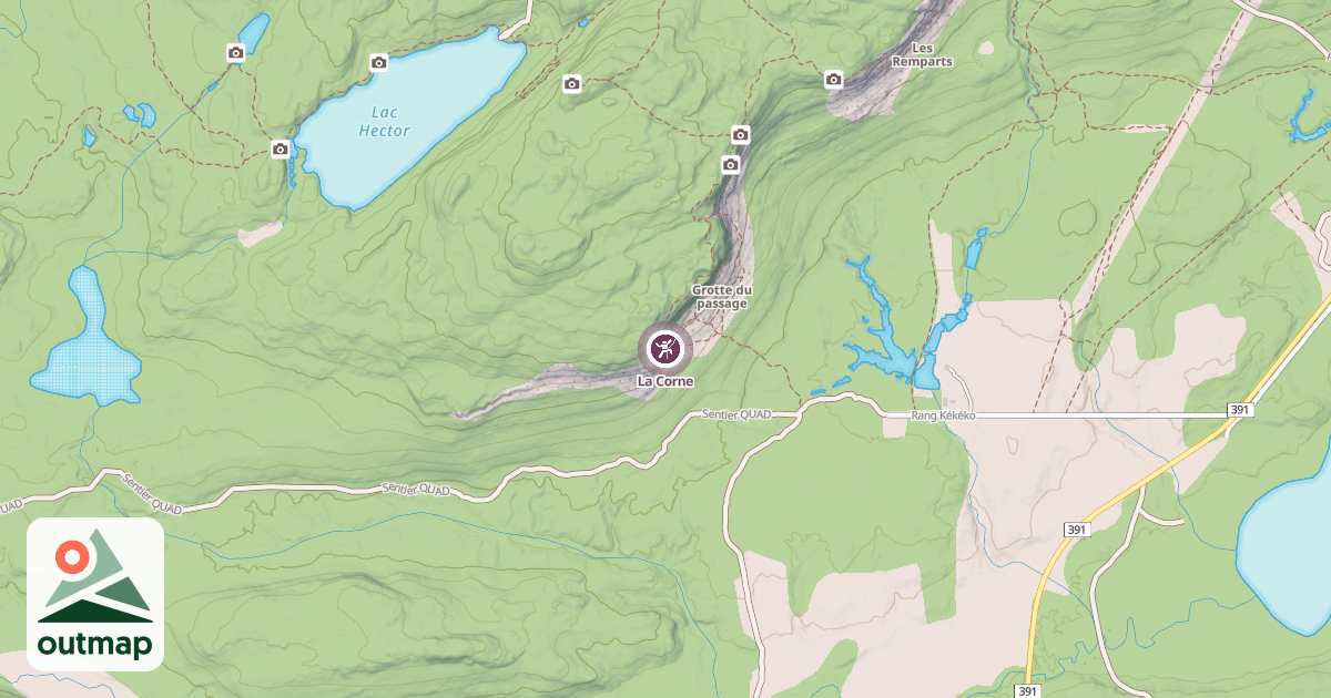 Map of La Corne