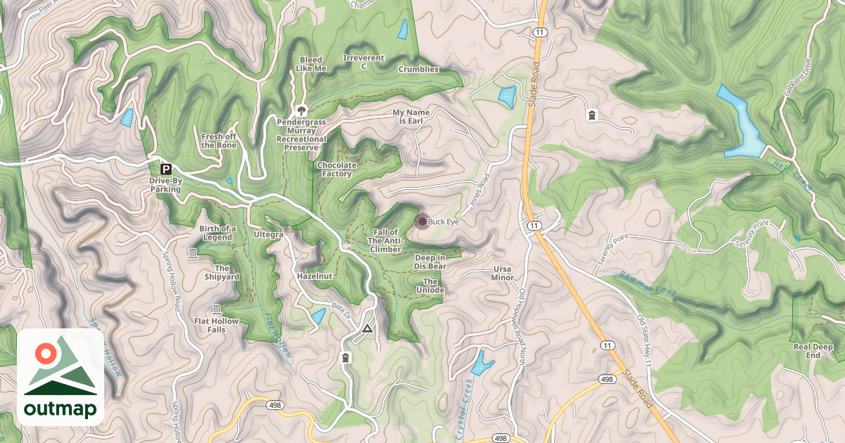 Map of Buck Eye