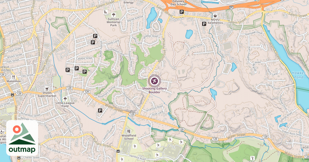 Map of Shooting Gallery Boulder