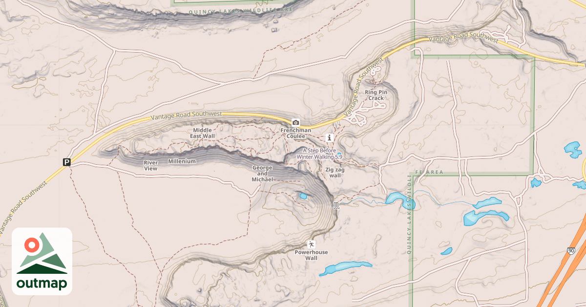 Map of A Step Before Winter Walking