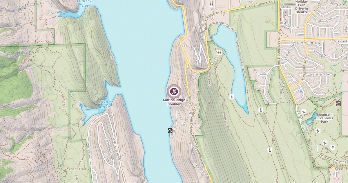 Map preview of Marina Ridge Boulder