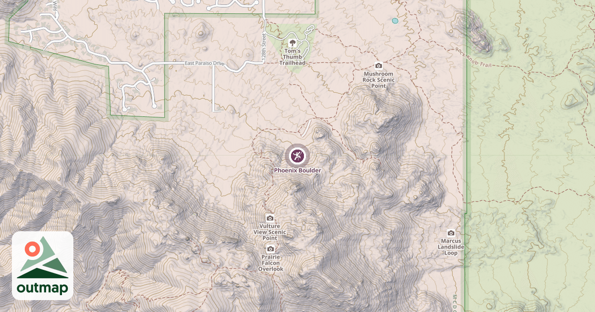 Map of Phoenix Boulder