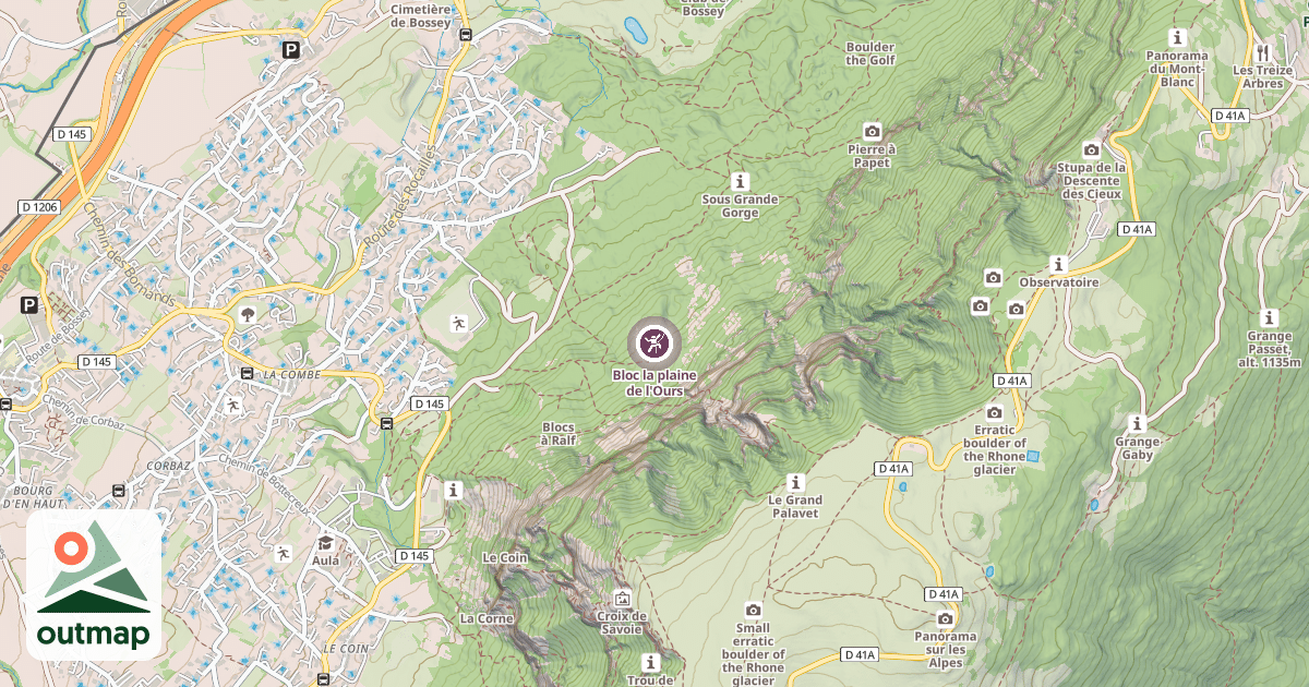 Map of Bloc la plaine de l'Ours