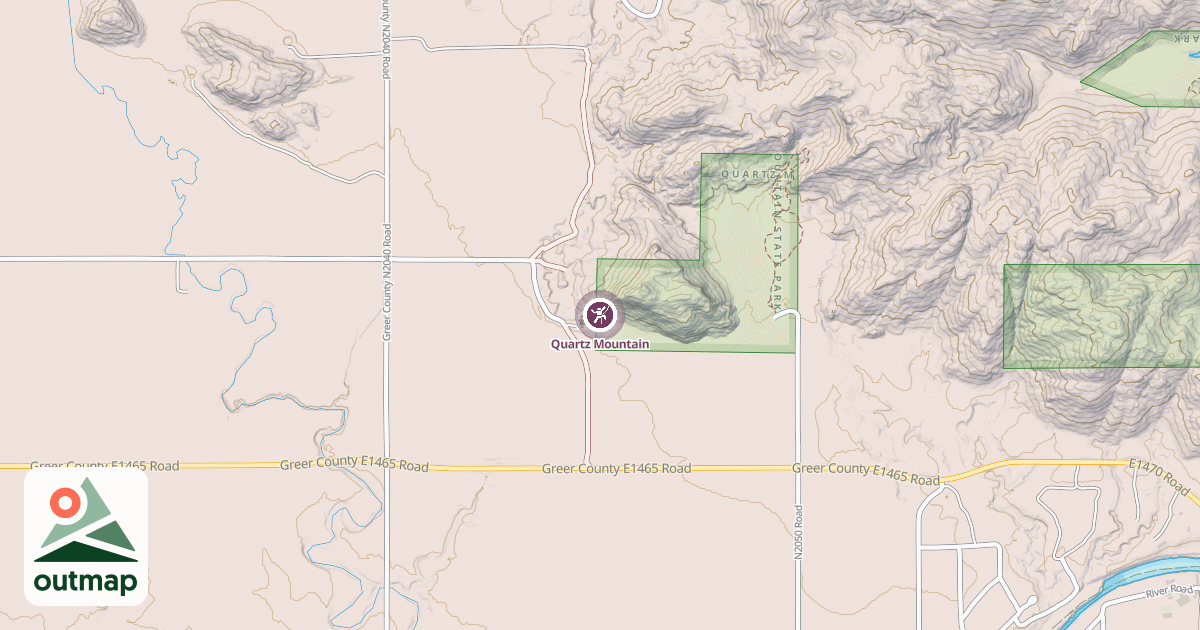 Map of Quartz Mountain