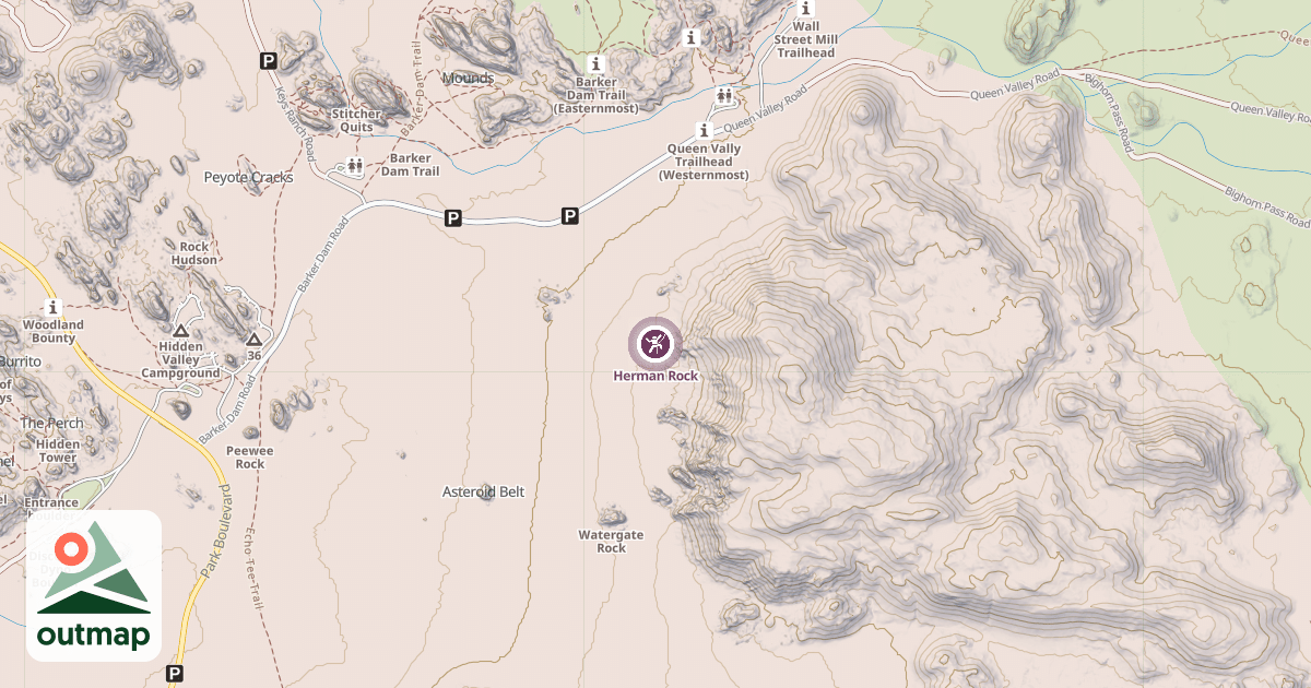 Map of Herman Rock