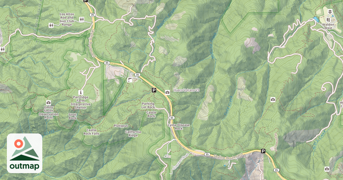 Map of Hueco Volcano