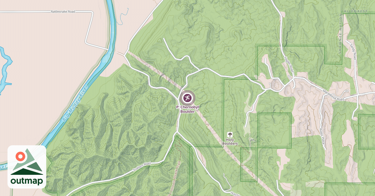Map of P: Chernobyl Boulder