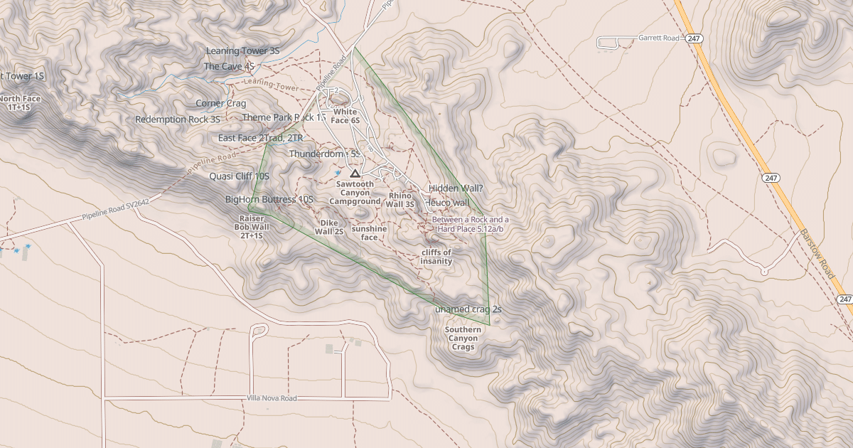 Map preview of Between a Rock and a Hard Place