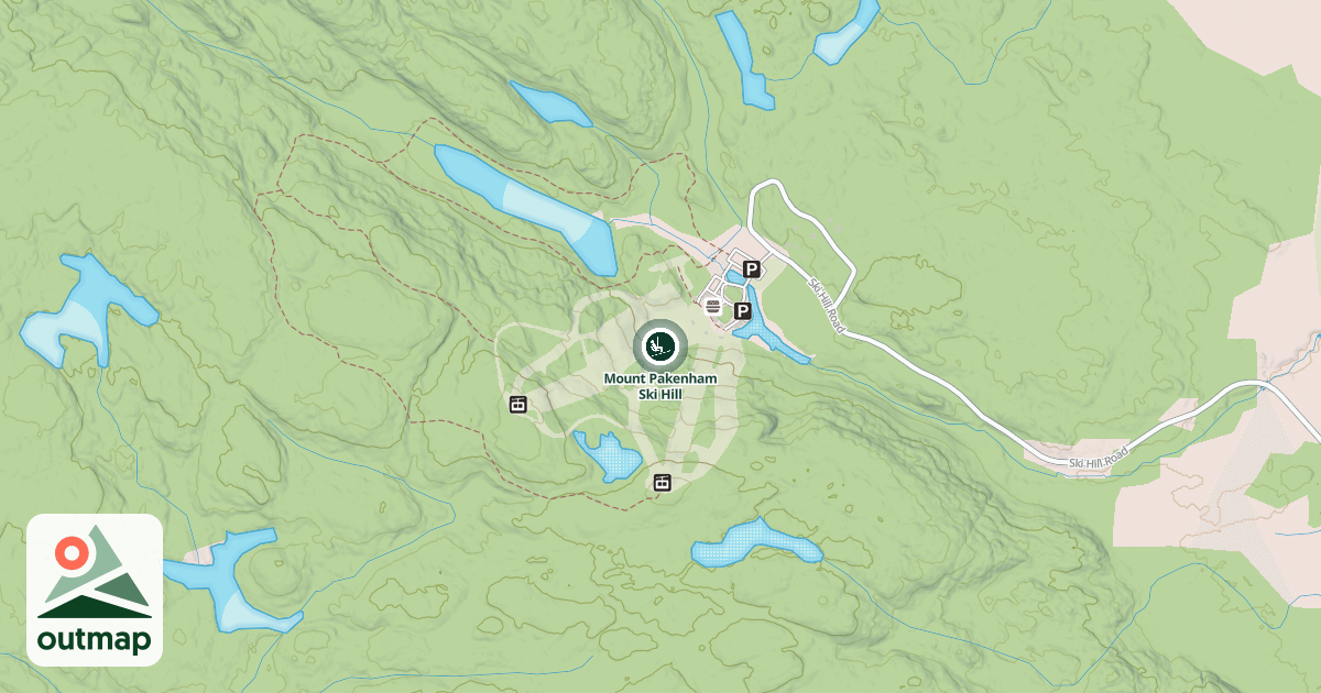 Map of Mount Pakenham Ski Hill