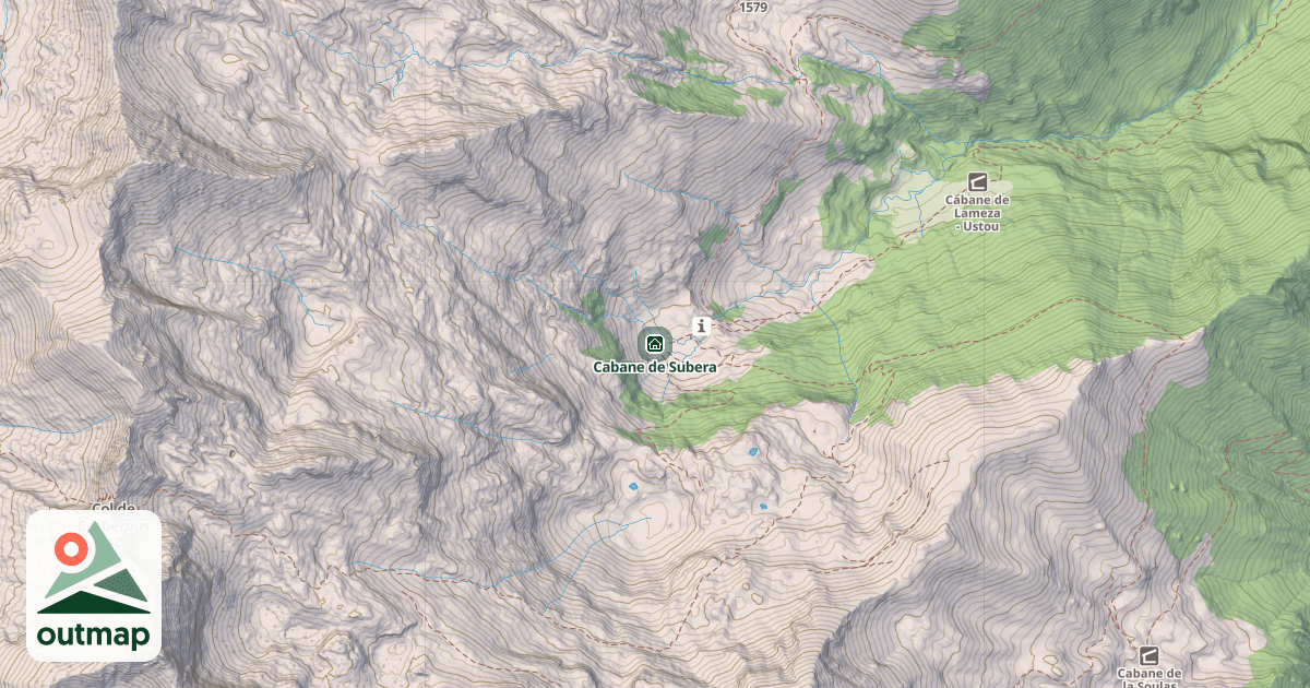 Map of Cabane de Subera