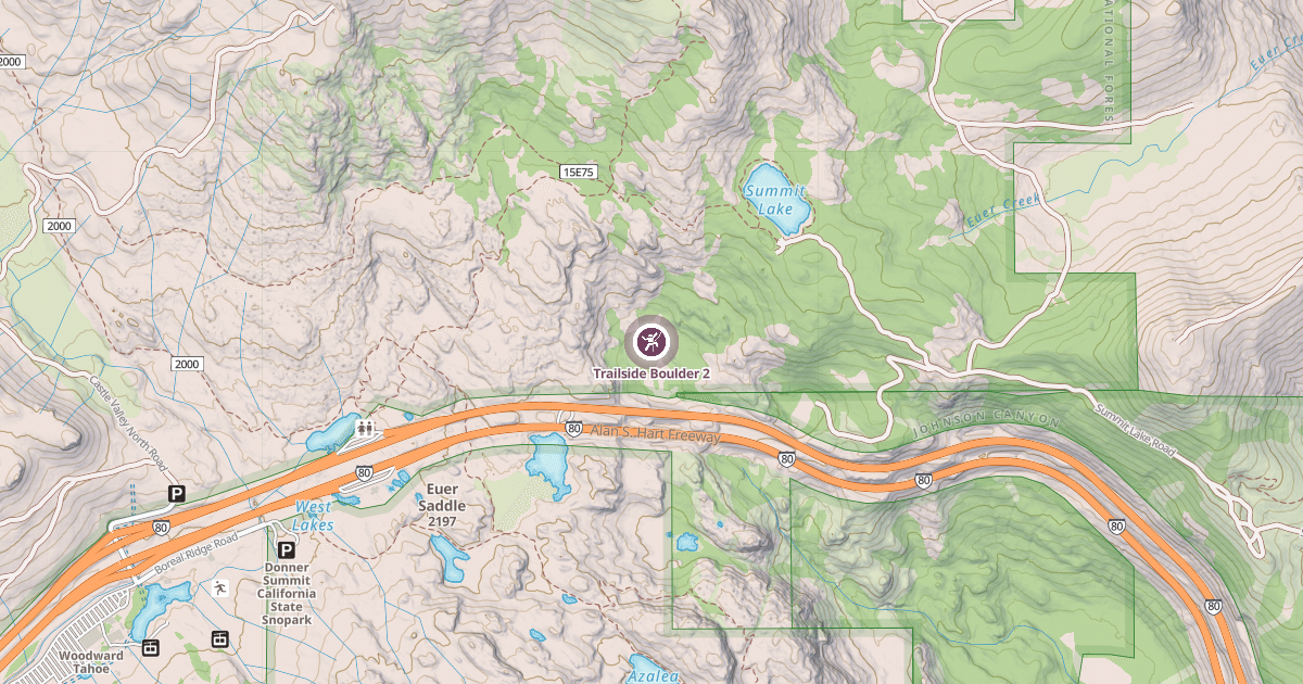 Map preview of Trailside Boulder 2