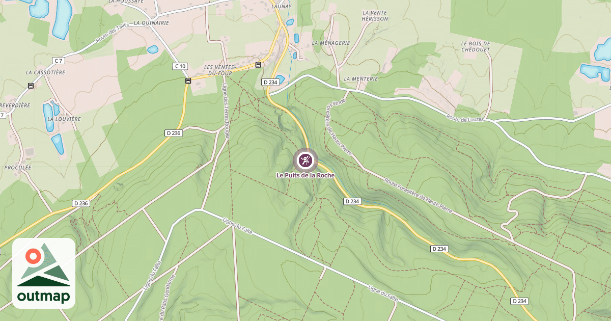 Map of Le Puits de la Roche