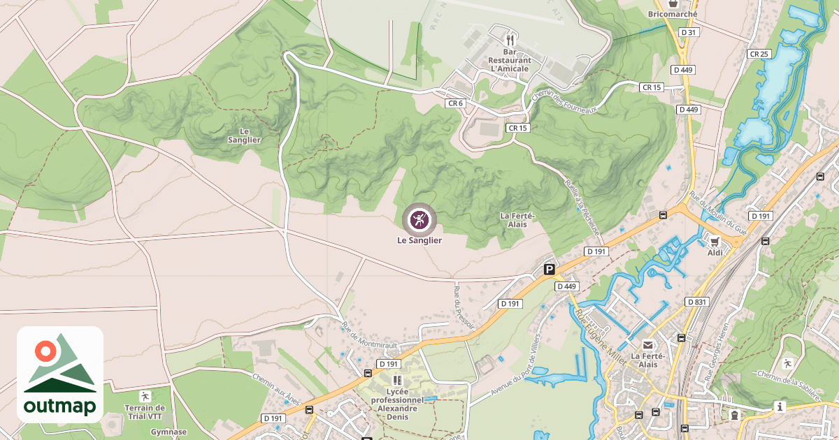 Map of Le Sanglier