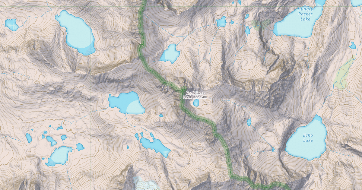 Map preview of North Face - North Ridge