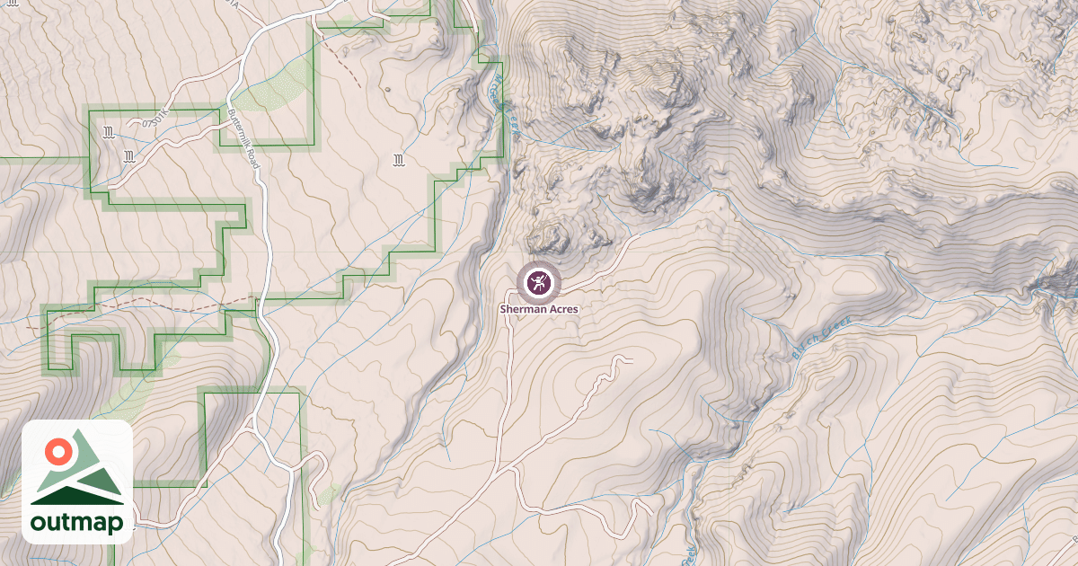 Map of Sherman Acres