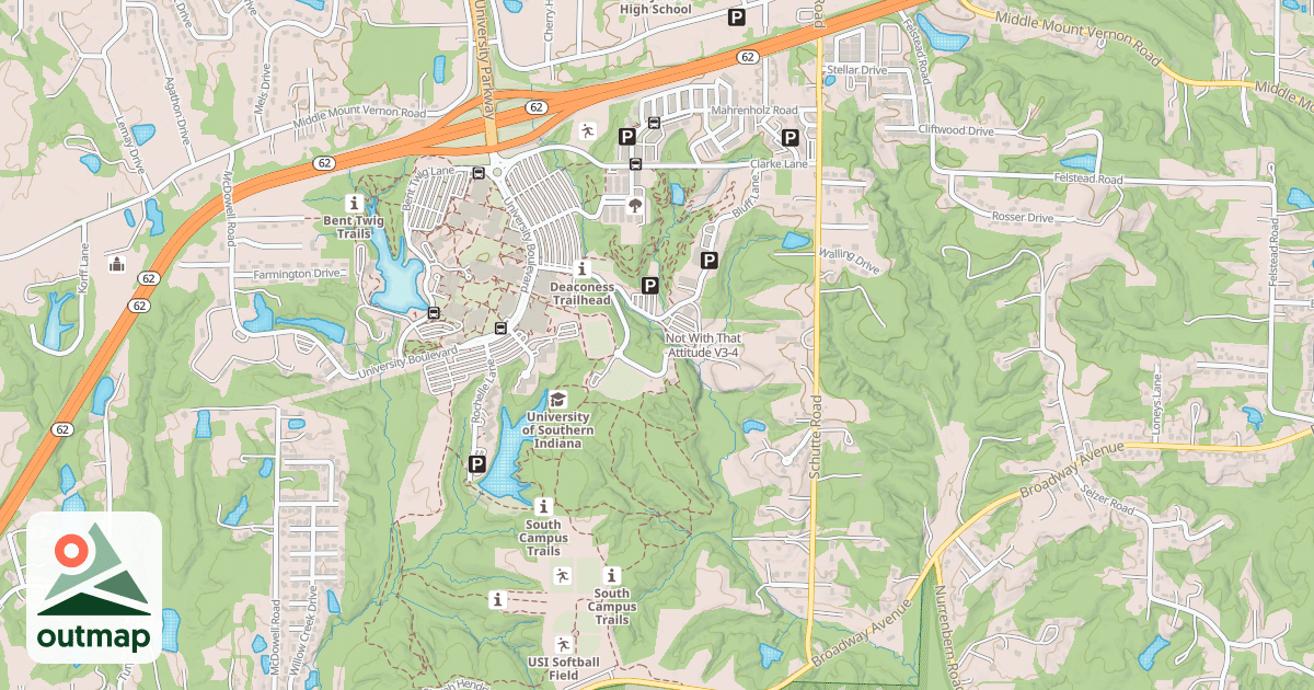 Map of Not With That Attitude in Vanderburgh