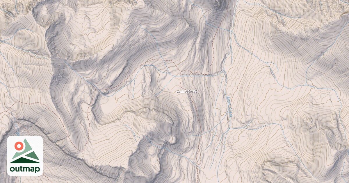 Map of Carin Arête