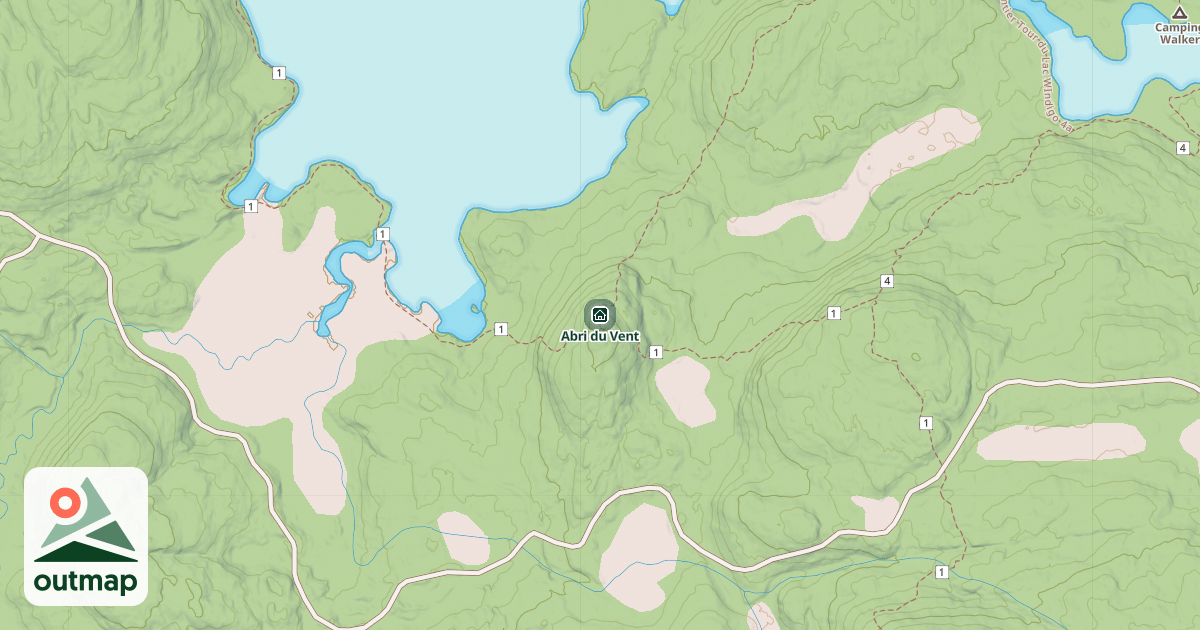 Map of Abri du Vent