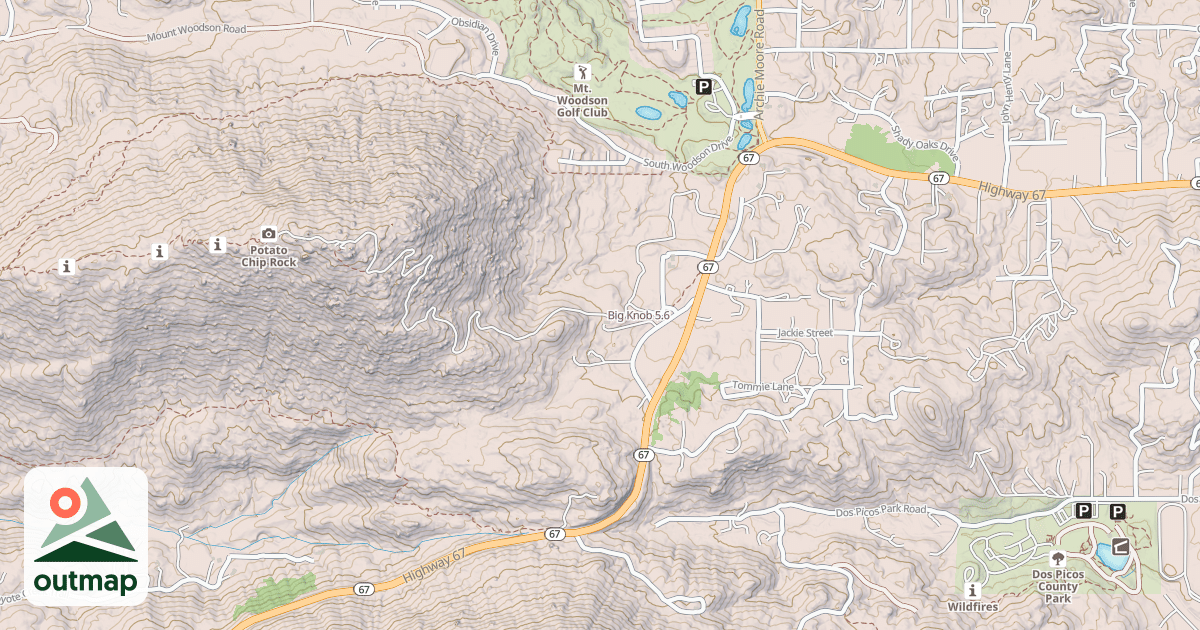 Map of Big Knob