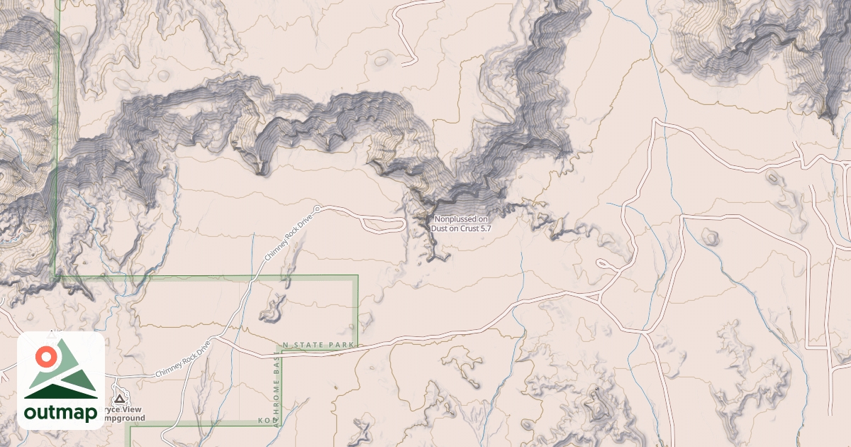 Map of Nonplussed on Dust on Crust