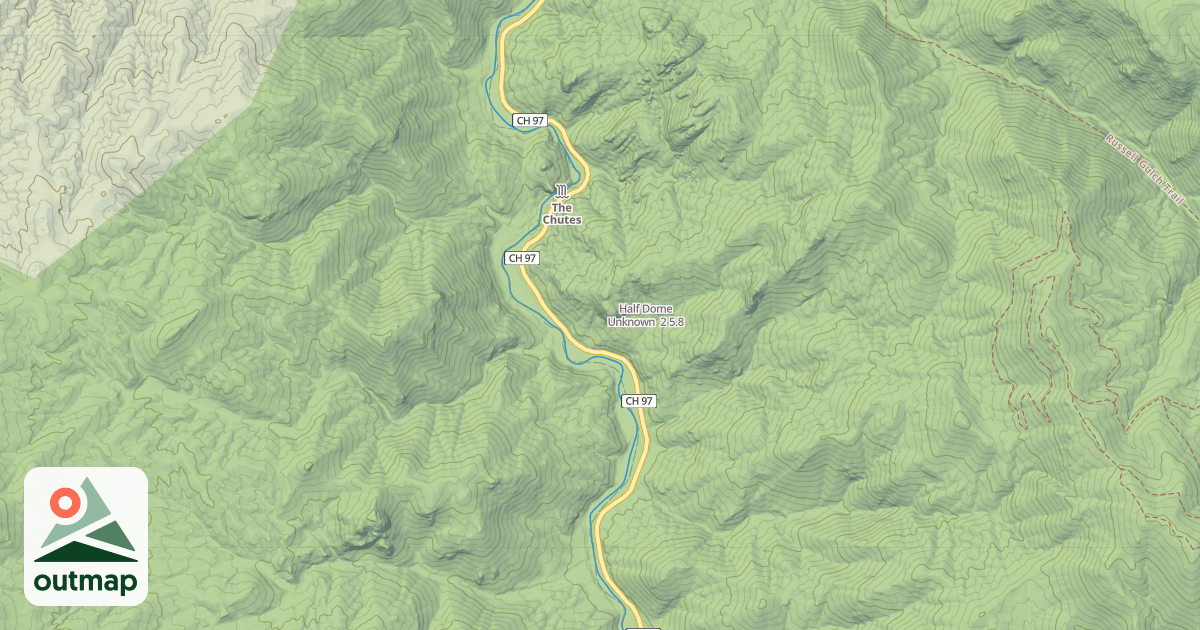 Map of Half Dome Unknown  2