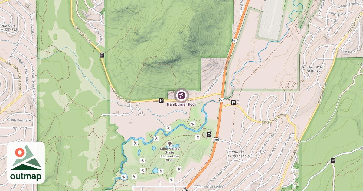 Map of Hamburger Rock