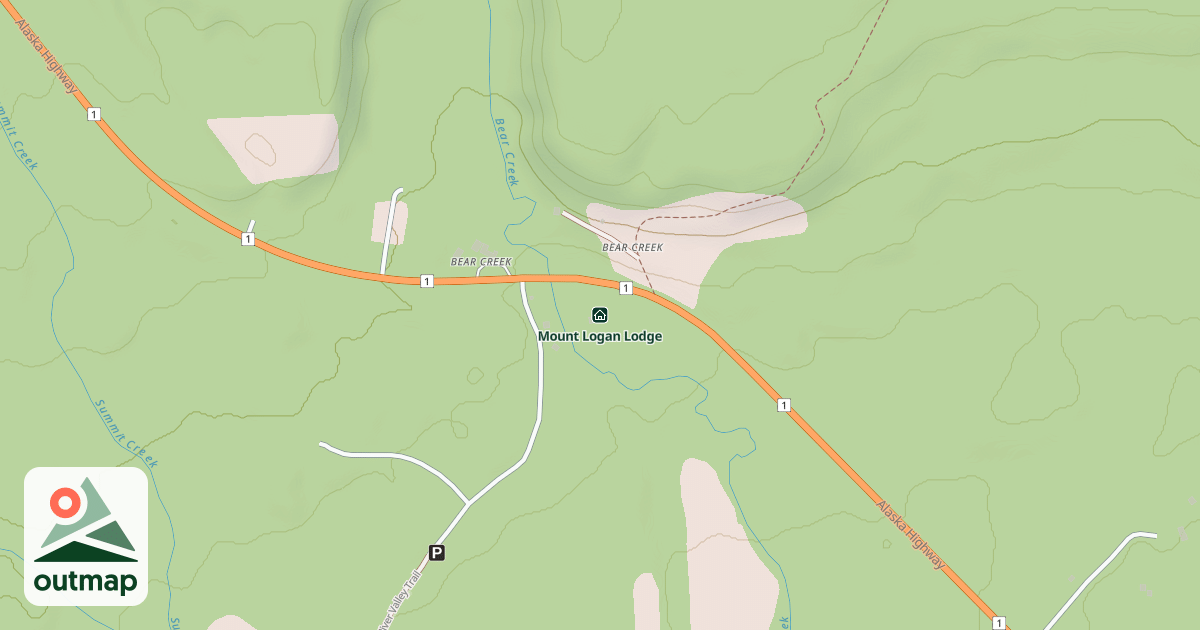 Map of Lodge Mont Logan