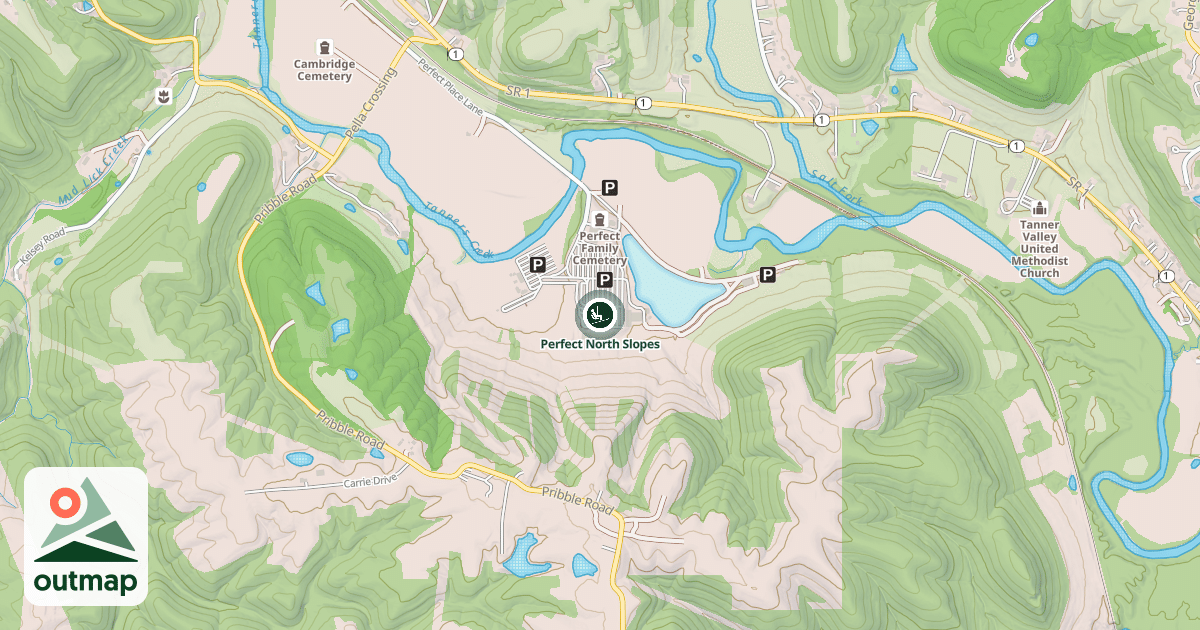 Map of Perfect North Slopes