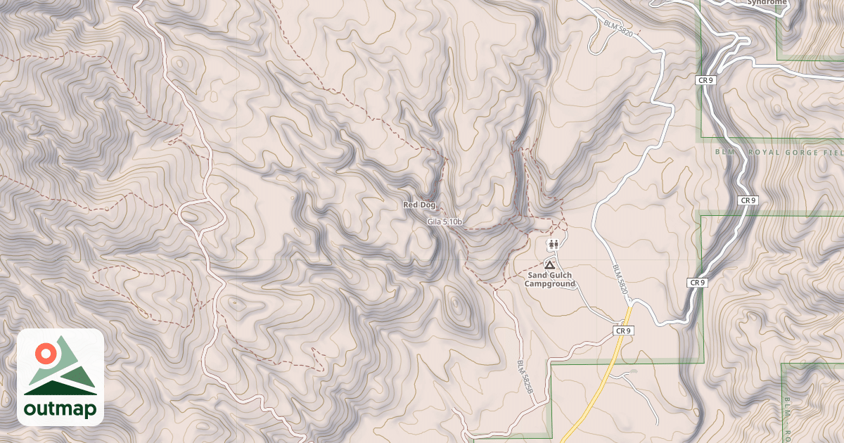 Map of Gila