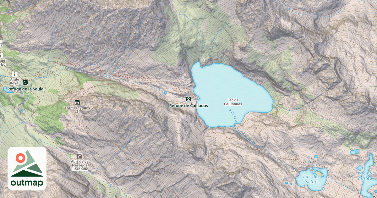 Map of Refuge de Caillauas