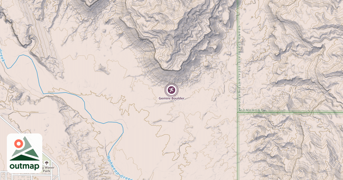 Map of Gemini Boulder
