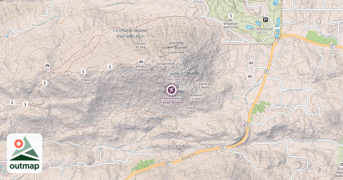 Map of Rockwork Orange Boulder
