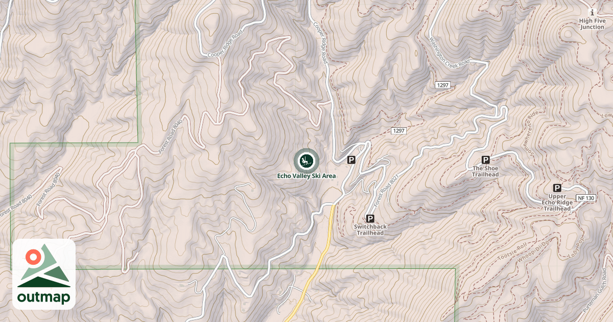 Map of Echo Valley Ski Area